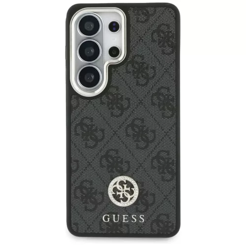 Samsung Galaxy S26 Ultra 4G Nagy Strasszkő Háromszög Pántos tok Guess fekete