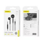 Vezetékes fülhallgatók EP100 JACK 3.5MM mikrofonnal 1.2M Fehér