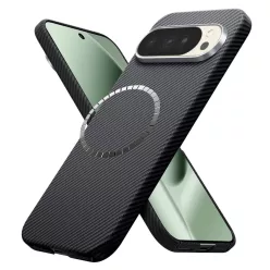   Google Pixel 10 Pro XL Fekete Techsuit Aramid Fiber MagSafe tok
