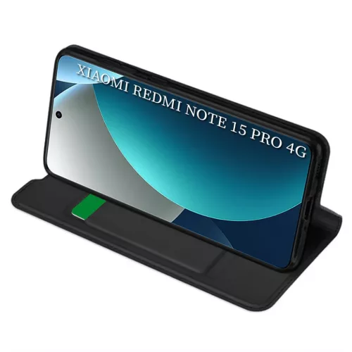 Xiaomi Redmi Note 15 Pro 4G Fekete Techsuit Magskin Fliptok