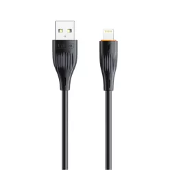 T-PHOX X-LITE Lightning kábel fekete 1m 3A