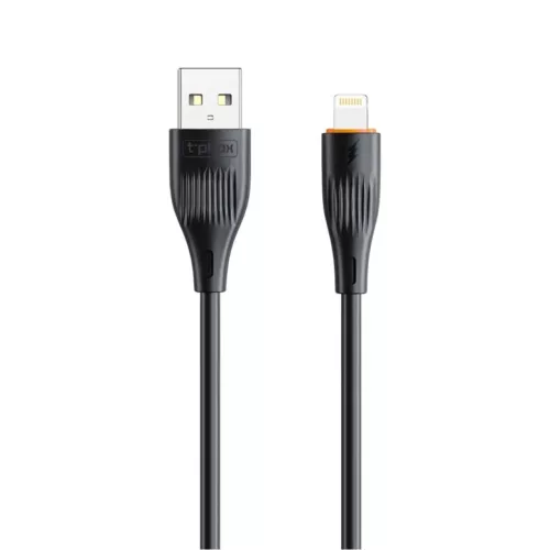 T-PHOX X-LITE Lightning kábel fekete 1m 3A