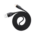 T-PHOX X-LITE Lightning kábel fekete 1m 3A