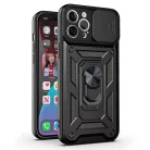 Csúszó Kamera Páncél Tok Xiaomi Redmi Note 15 5G-hez Fekete tok
