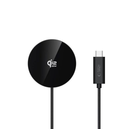 A50 Tech-protect Magnetic Magsafe Vezeték nélküli Töltő 25W Qi2.2 Fekete