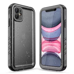 iPhone 11 Vízálló Shellbox DOT fekete tok