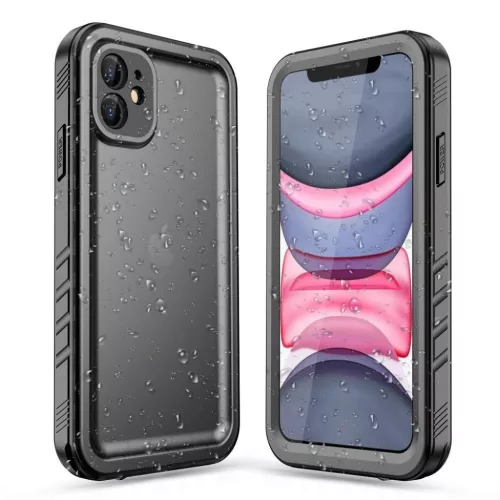 iPhone 11 Vízálló Shellbox DOT fekete tok