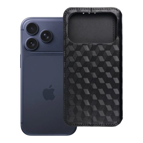 iPhone 17 Pro Max tok Cubic Book fekete tok