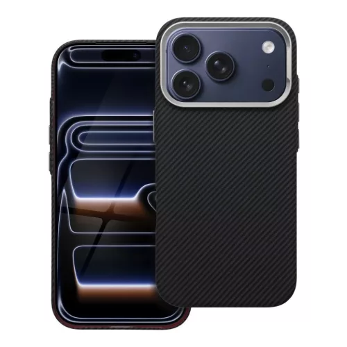iPhone 17 AIR Kevlar tok MagSafe-kompatibilis fekete tok