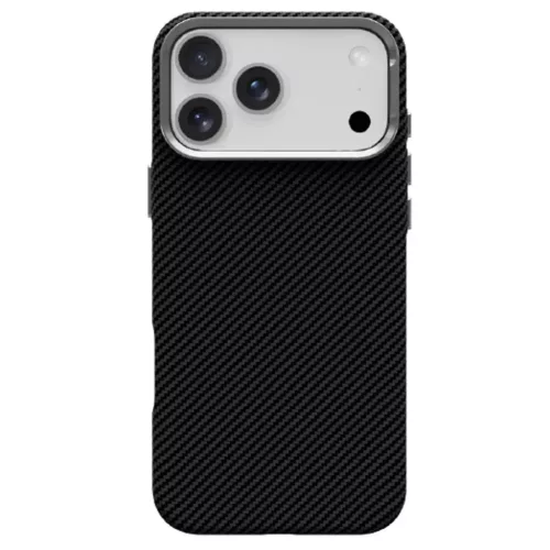 iPhone 17 AIR Kevlar tok MagSafe-kompatibilis fekete tok