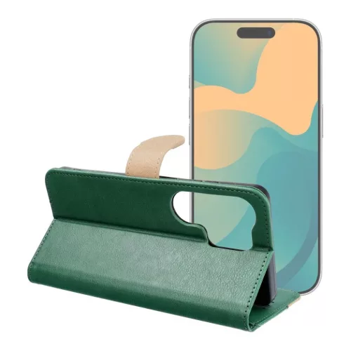 Xiaomi Redmi Note 15 5G tok Split Book zöld arany tok