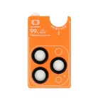 Edzett üveg Tel Protect Titanium Lens 99% AR kamerára iPhone 15 Pro/15 Pro Max fekete (lencse 3 db) üvegfólia