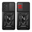 Hybrid Armor Camshield Fekete Samsung Galaxy A57 tok