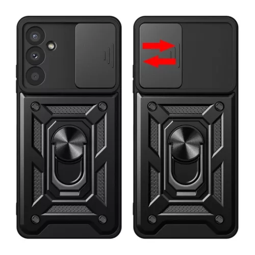 Hybrid Armor Camshield Fekete Samsung Galaxy A57 tok