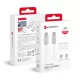 Forcell F-Energy QC4.0 PD 5A 100W Cafule Color USB-C – USB-C kábel, 1,2 m, fehér, ACYH23
