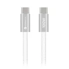 Forcell F-Energy QC4.0 PD 5A 100W Cafule Color USB-C – USB-C kábel, 1,2 m, fehér, ACYH23