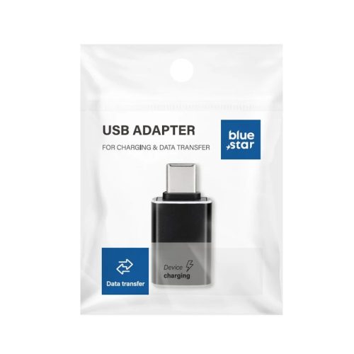 USB Type-C - USB A 3.0 adapter Blue Star - fekete