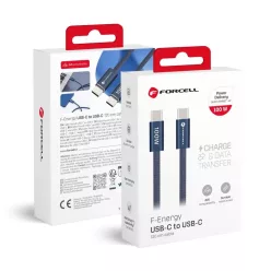   Forcell F-Energy QC4.0 PD 5A 100W Cafule Color USB-C - USB-C kábel 1,2 m ACYH23 sötétkék