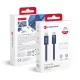 Forcell F-Energy QC4.0 PD 5A 100W Cafule Color USB-C - USB-C kábel 1,2 m ACYH23 sötétkék