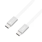 Forcell F-Energy QC4.0 PD 5A 100W Cafule Flat USB-C - USB-C kábel 1,2 m CCFN23 fehér