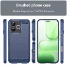 Honor 600 Lite Kék Techsuit Carbon Silicone tok