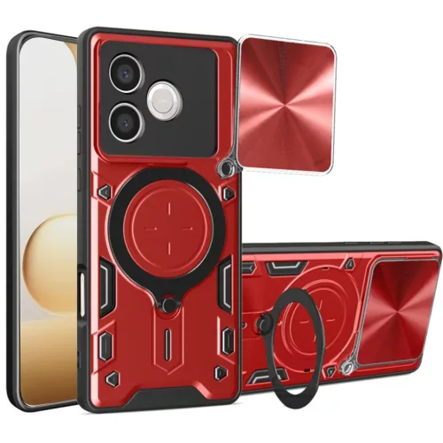 Honor 600 Lite Piros Techsuit CamGuard Pro tok