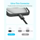 Anker Zolo USB-C - USB-C Kábel, 240W, 1m, Fekete
