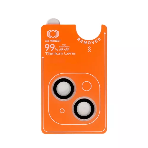 Tempered glass Tel Protect Titanium Lens 99% AR kamera üvegfólia iPhone 14/14 Plus átlátszó (2 db lencse) üvegfólia