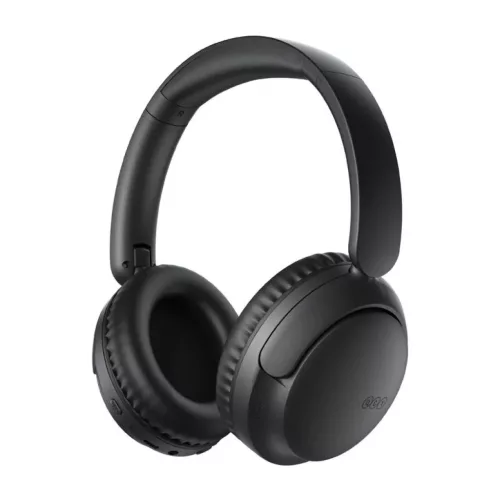 QCY H2S Lite fekete vezeték nélküli Bluetooth fejhallgató