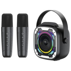   Blavec Hordozható Bluetooth Hangszóró WS-08 Karaoke Idol - 8W két mikrofonnal (WS08-2MB) fekete