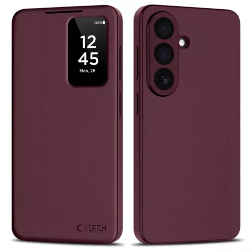 Samsung Galaxy A57 5G Tech-Protect Smart Wallet tok eperfa / bordó