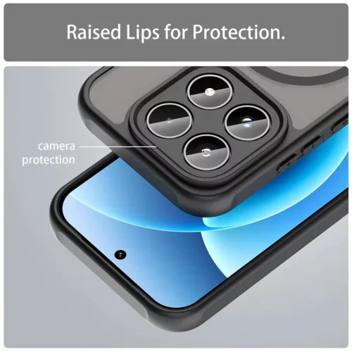 Honor Magic8 Lite Fekete Techsuit HaloFrost II MagSafe tok