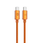 Forever Saffron USB-C - USB-C kábel 1,0 m 60W narancssárga