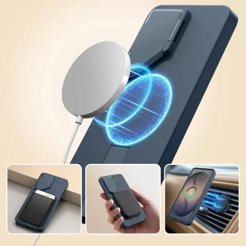 Samsung Galaxy S26 Ultra Tech-Protect Kevlar Aura MagSafe sötétkék tok