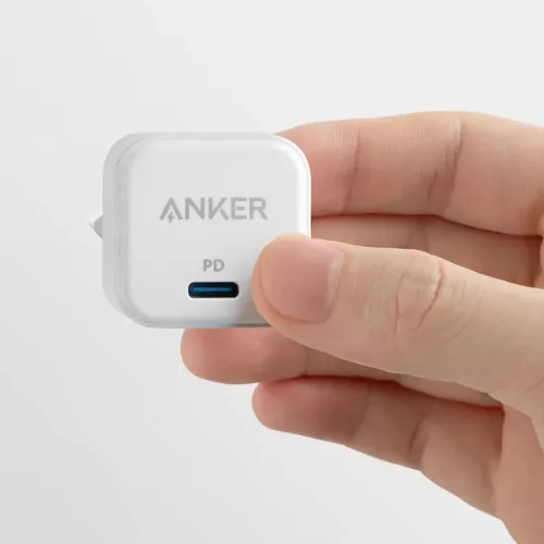 Fali Töltő Anker PowerPort III Cube, 20W, 3A, 1 x USB-C, Fehér A2149G21