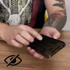 Privacy üvegfólia Anti Spy szűrővel iPhone 15 Pro Wozinsky Privacy Glass - fekete üvegfólia