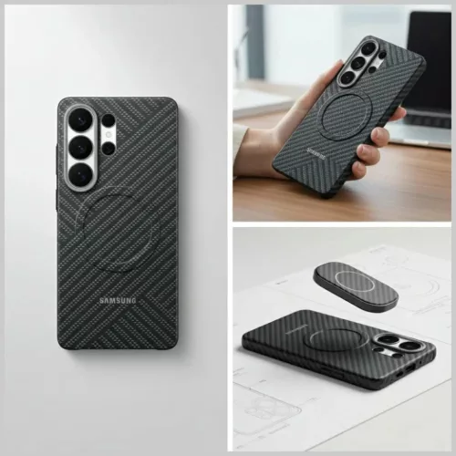 Samsung Galaxy S26 Ultra Carbon Magnet tok sötétszürke