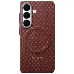 Samsung Galaxy S26 Carbon mágneses piros tok