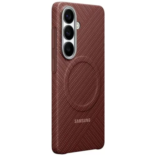 Samsung Galaxy S26 Carbon mágneses piros tok