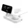 4smarts Qi2 Trident 2 az 1-ben vezeték nélküli töltőállomás + USB-C + 30 W-os hálózati töltő fehér 540998