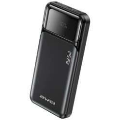Awei PA-90 10000mAh 22,5W PD 2xUSB-C fekete powerbank