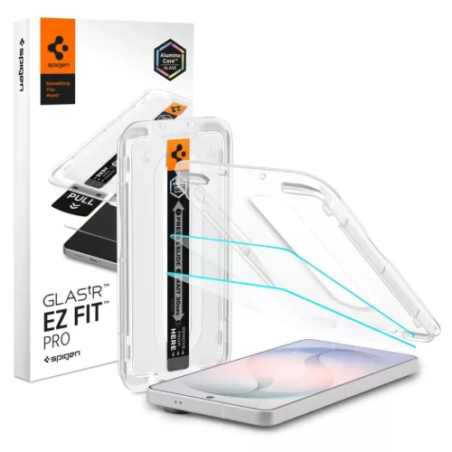Samsung Galaxy S26 Spigen Glas.tR EZ Fit Pro AC tükröződésmentes üvegfólia 2 db átlátszó üvegfólia