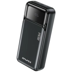 Awei PA-92 20000mAh 22,5W PD 2xUSB-C fekete powerbank