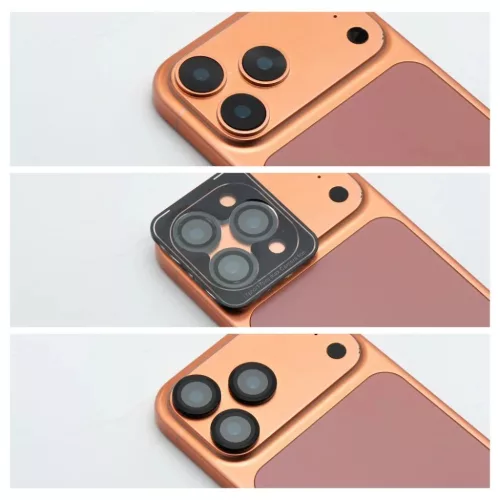 iPhone 17 Air Kamera Lencsevédő BLUE STAR Easy Install fekete üvegfólia