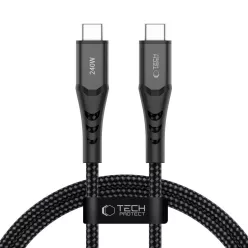   Tech-Protect UB11T Ultraboost Type-C USB kábel PD 240W / QC3.0 100cm fekete