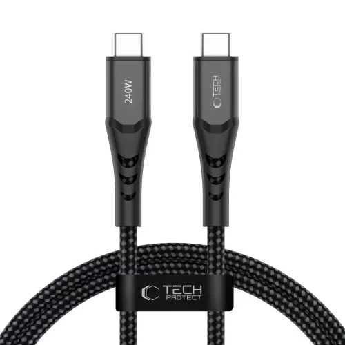 Tech-Protect UB11T Ultraboost Type-C USB kábel PD 240W / QC3.0 100cm fekete