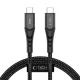 Tech-Protect UB11T Ultraboost Type-C USB kábel PD 240W / QC3.0 100cm fekete