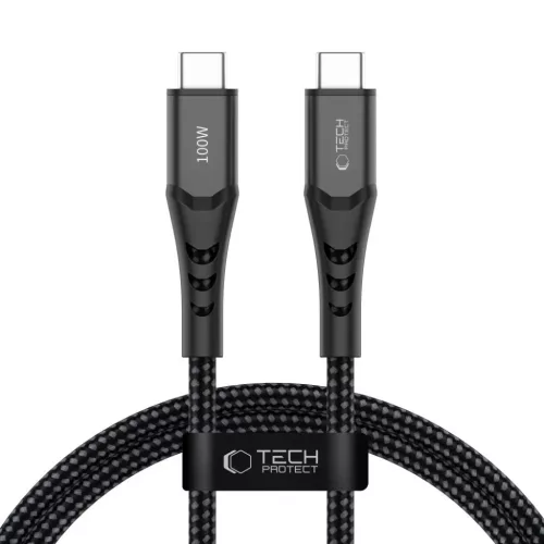 Tech-Protect UB11T Ultraboost Type-C USB kábel PD 100W / QC3.0 100 cm fekete