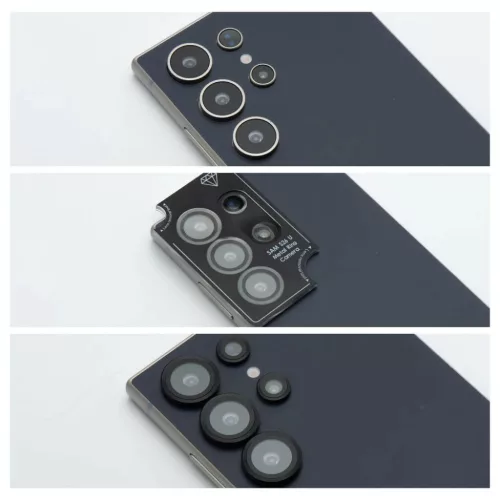 Samsung Galaxy S26 Plus kamera lencsevédő üvegfólia BLUE STAR Easy Install fekete