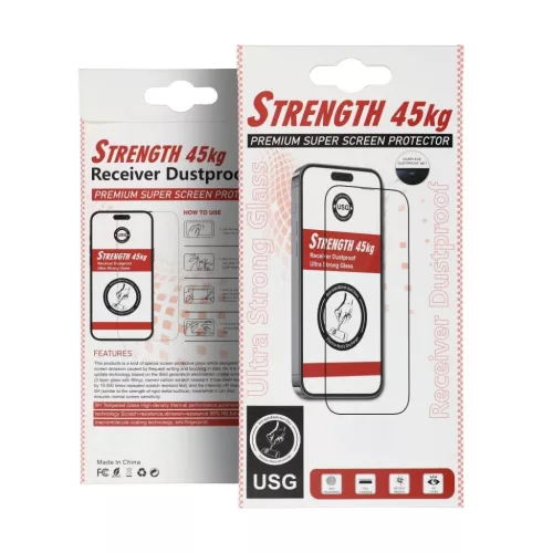 iPhone 15 Pro Max ULTRA STRONG 45 kg edzett üvegfólia